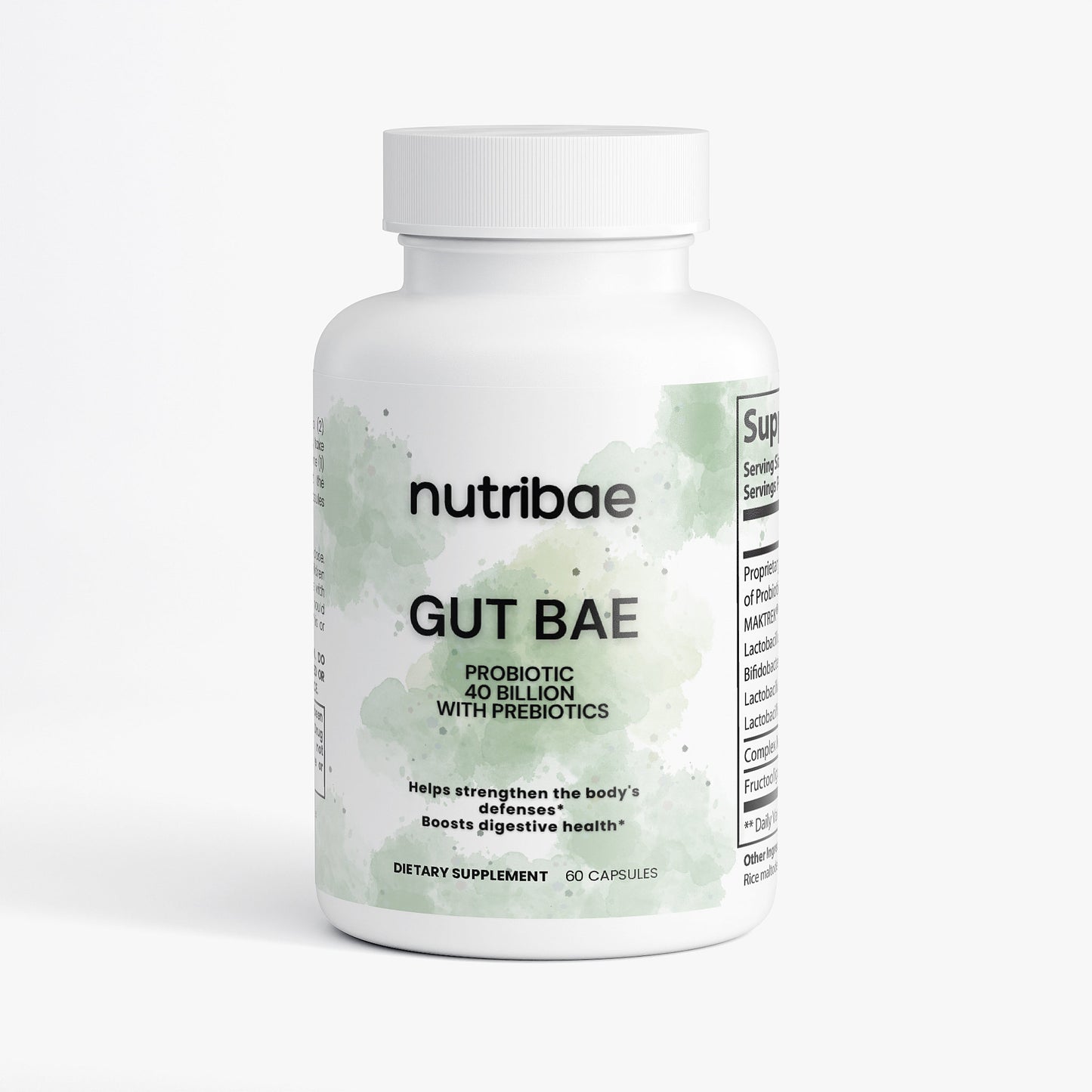 🌿 Gut Bae™ Probiotic with Prebiotics